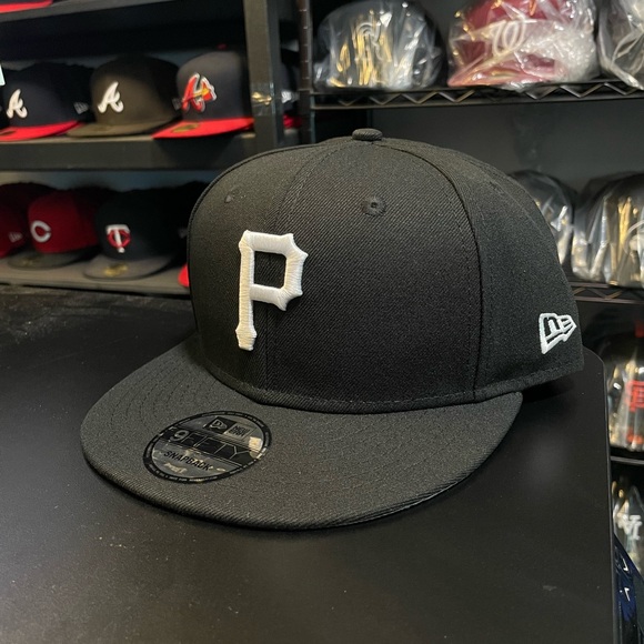 NEW ERA - MLB Baseball Hat - Pittsburgh Pirates 9FIFTY Snapback Cap - Black - Picture 5 of 7